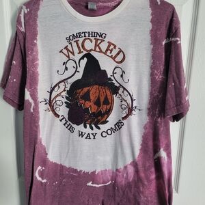 Gildan Purple and White Graphic Tee
